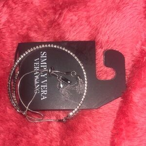 Simply Vera Vera Wang Silver Beaded Necklace